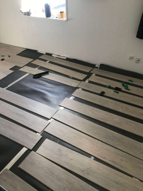 Lægning af laminat gulv underlag