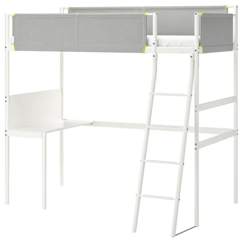 Samling af Ikea vitval højseng bordplade