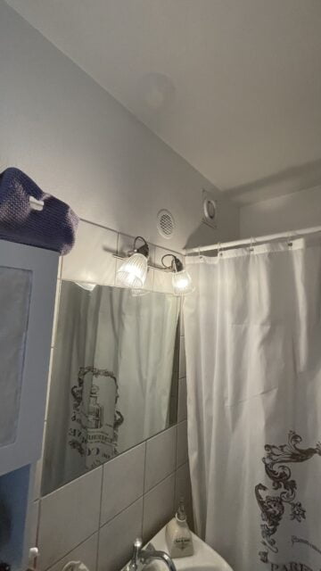 Udskiftning badeværelse lampe