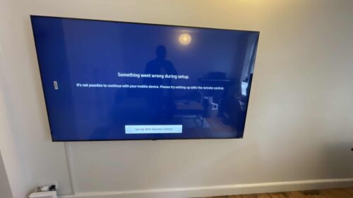 Montering af Samsung 65 TV Homesetup