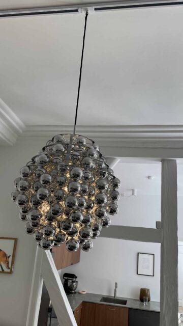 Verner Panton Ball Pendel lampe installation