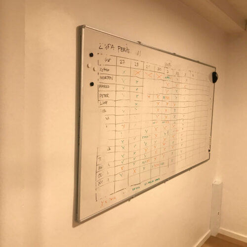Montering af Whiteboard mødelokale