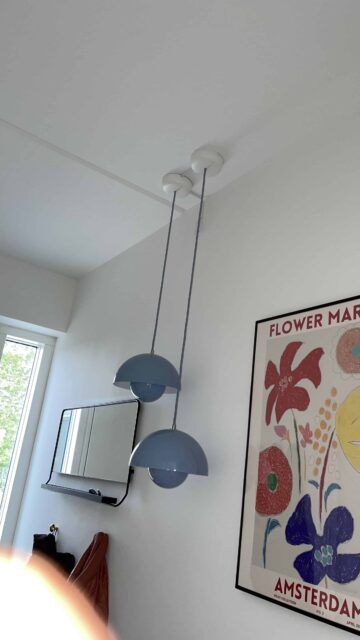 Ophæng af Verner Panton Flowerpot lampe